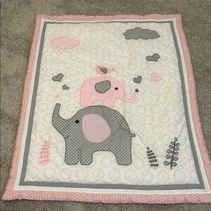 Nursery set - blanket. Pillow and 3 pics